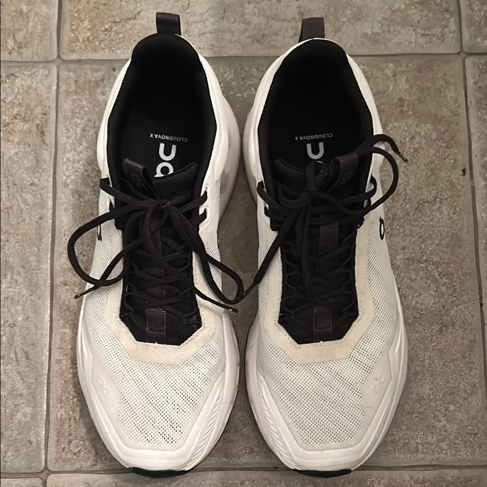 On Running Women’s White and Black Cloudnova X Sneakers